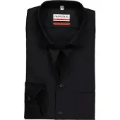 MARVELIS Modern Fit Overhemd zwart, Effen