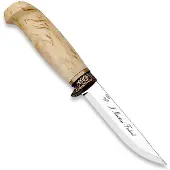 Marttiini Lynx Deluxe Bronze 450012, Polished Stainless Steel, Bronze Guard, Curly Birch outdoormes