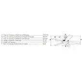 WESTINGHOUSE JET I plafondventilator met trekschakelaar, hout donker, Woon-/ Eetkamer, Hout, Modern