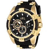 Invicta Bolt 26818 Heren Horloge - Quartz Uurwerk - Roestvrij Staal met zwarte Wijzerplaat - 52mm