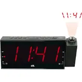Ok. . Wekkerradio Met Projector Zwart (ocr 161-pr)