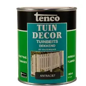 Tenco Buitenbeits Tuindecor Dek - Antraciet - Zijdeglans - 1l