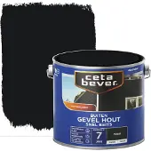 Cetabever Gevel Hout Snel Beits Dekkend - Zwart - 2,5L