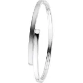 Lucardi Zilveren armband bangle mat/glans