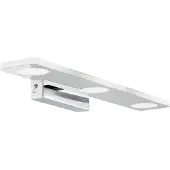 Eglo Cabus, Mat, 3000 K, IP44, Chroom, Geborsteld staal