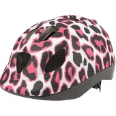 Polisport kinderhelm pinky cheetah. maat: xs (46/53 cm), kleur: wit/roze