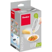 Metaltex - Kaasrasp 3 in 1 - Met opvangbak - 3 Raspbladen - Vaatwasserbestendig