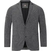 Jan Vanderstorm loose fit colbert Plus Size ALBIN zwart male | Maat: 74 (5XL)