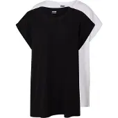 Urban Classics Shirt zwart / wit