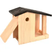 Esschert Design Vogelhuisje Nestkast & Voedertafel Combi- Nestkastje - - Houtkleur - NK89