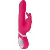 Teazers - Roterende & Vibrerende Rabbit Vibe - Oplaadbaar - Vibrator - Vibrators voor Vrouwen - Sex Toys voor Vrouwen - Vibrators - G-Spot Vibrator - Clitoris Stimulator - Roze