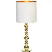 Design By Us Tafellampe , Wit, Woonkamer, Messing