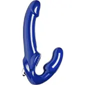 Strap U Revolver II - strap-on vibrator - vibrerend - siliconen blauw
