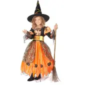 Generik Halloween heksen Kostuum voor meisjes - Verkleedkleding