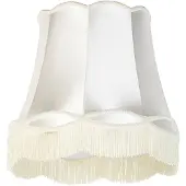 QAZQA Zijden lampenkap creme 45/30/44 - Granny