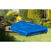 Buitenspeelgoed Keupink Zandbak Afdekhoes blauw zeshoekig 230 cm