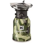 Kemper RVS Camping Gaspit - Met Piëzo Ontsteking - 1 Pits - Camo