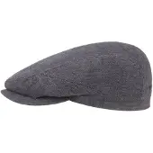 Stetson Belfast Linnen Zomer Flat Cap By Stetson grijs | Maat: 63 cm