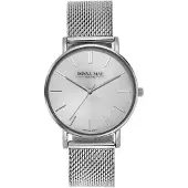 Lucardi Analoog horloge 'Mesh' zilver