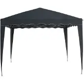 Central Park Partytent Quick Up Antraciet 290x290x198/248cm