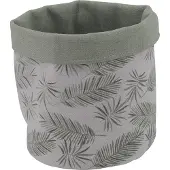 Allibert Opbergmand Oural Conga - Katoen - Groen/wit - 16,5x16,5x6cm