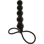 Malesation Exciter Cockring en Anale Stimulator - Zwart