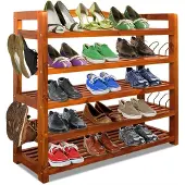 Casaria Schoenenrek Bruin Acaciahout 75x26x82cm