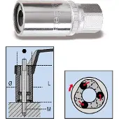 Beta Tapeinduithalers met 1/2" aandrijfvierkant 1433 7 - 014330007