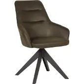 Label51 Eetkamerstoel Jace - Army green - Microfiber