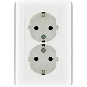Gira Inbouwstopcontact St55 Met Aarde (randaarde) 2-polig Wit Ip20