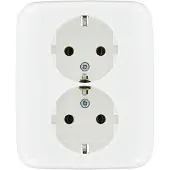 Busch Jaeger Inbouwstopcontact Si Reflex Met Aarde (randaarde) 2-polig Wit Ip20