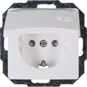 Kopp 920802069 Wandcontactdoos met randaarde Inzetstuk Paris Wit 1 stuk(s)