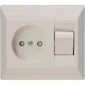 Sencys Inbouwstopcontact Ottawa Ongeaard 1-polig Crème Ip20