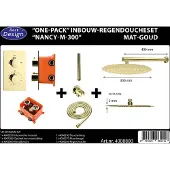 Best design Best-design "one-pack" inbouw-regendoucheset "nancy-m-300" mat-goud