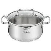 Tefal Casserole - - DUETTO+ G7194455 - Ronde - Inox - 24 cm - Geschikt voor alle vuren