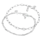 Elli Armband Dames Layer Kogelkettiing Elegant Basic Minimaal in 925 Sterling Zilver