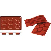 Silikomart Bakmat 1/3 GN Medium Ovali Siliconen Horeca