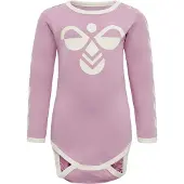 Hummel kinderbody Flipper LS bodystocking Mauve Shadow