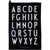 Design Letters keukenhanddoek 40x60 cm 2-pack Zwart