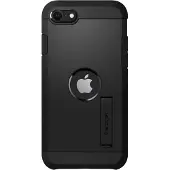 Spigen Tough Armor Apple iPhone SE 2022 / SE 2020 / 8 / 7 Cover Zwart
