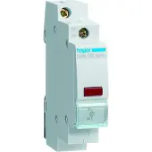 Hager Verlichte druktoetsschakelaar Grijs 230 V SVN122