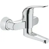 GROHE Euroeco wandkraan met koppelingen chroom