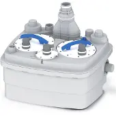 Sanibroyeur Sfa sanibroyeur sanicubic 1 vuilwaterpomp 1500 w inclusief extern visueel alarmdisplay, wit