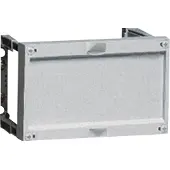 Hager Jeu 2 plastrons pleins d'extrémité univers 1 travée h 150 mm l 250mm (UD11F1)