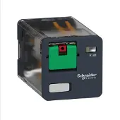 Schneider Electric , universeel relais met stekkers, type RUM, 3 W, 10 A, 230VAC, zonder LED, met testknop, modelnummer RUMC31P7