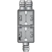 Technim Niko Hydro Opbouwdoos 2V Vert. + 3 M20 Ingangen + Wartel