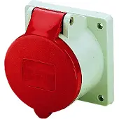 OEM cee-cont ds, aanbouw CEEform rd, kunststof, rood, IEC-str st 16A