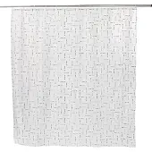 Allibert Douchegordijn Arrow Zwart Polyester 180x200cm