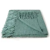 Malagoon Solid Plaid 125 x 150 cm - Misty Green