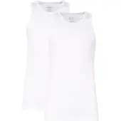 Claesen's - Hemd Wit Rib Cotton/Lycra 2-PackCL 1333-White-S